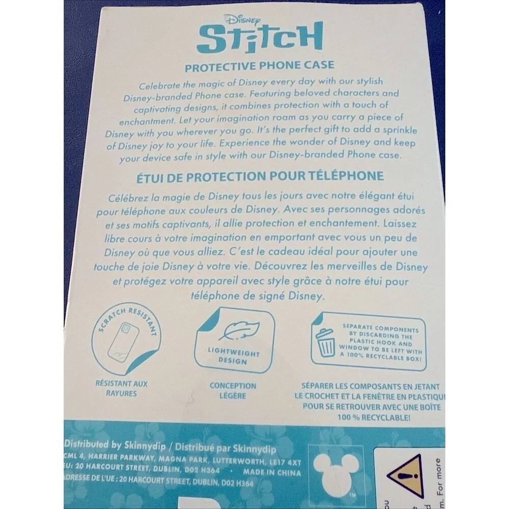 Disney Stitch Disco Protective iPhone 13 Pro Max 14 Pro Max Skinnydip Phone Case